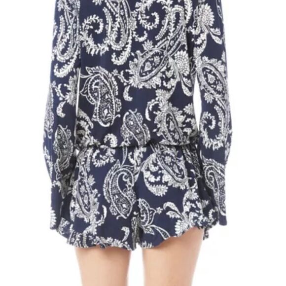 Nordstrom Vintage Havana Stretchy Paisley Romper - Picture 4 of 16